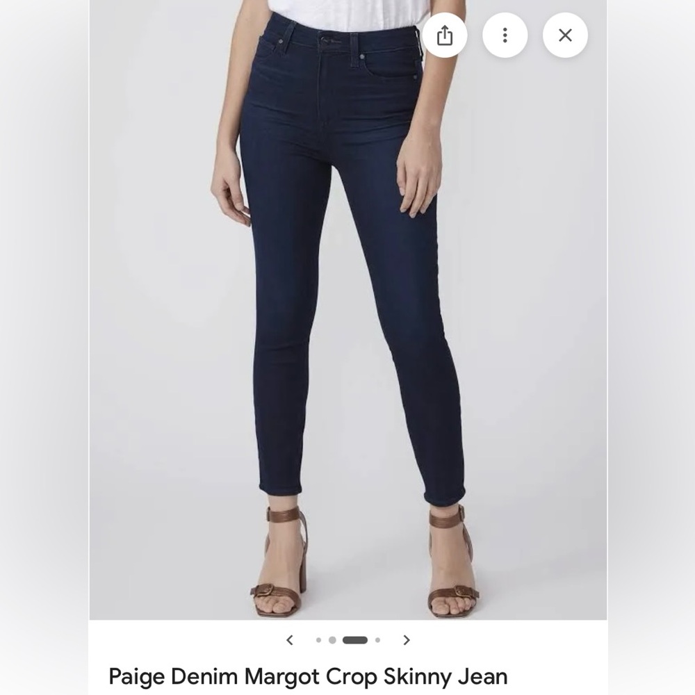 PAIGE Dark Blue Women's Skinny Jeans